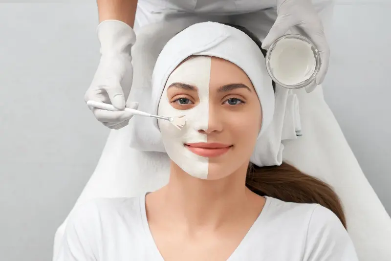 Woman with glowing skin